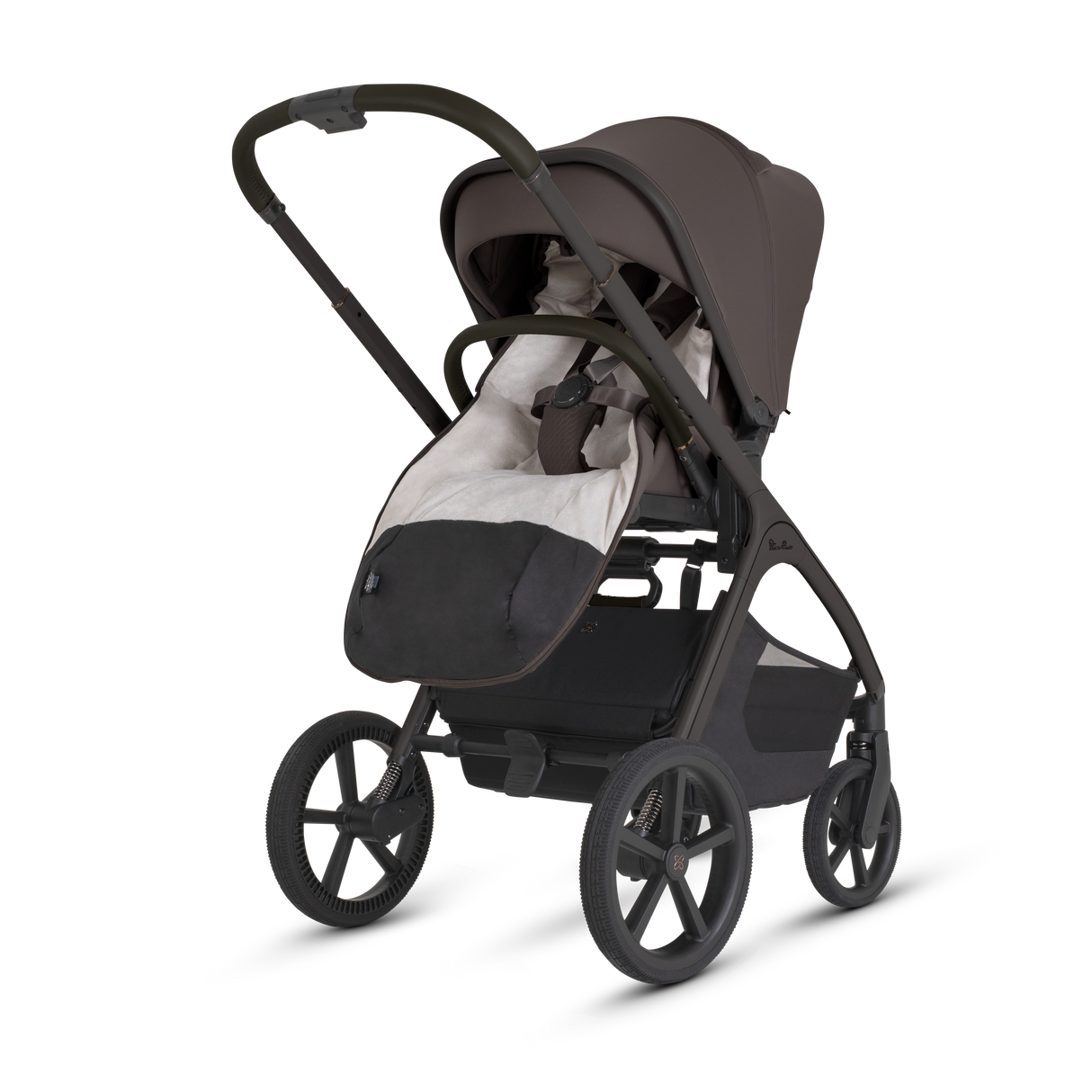 Silver Cross Cove 2 Ultimate Bundle with Glide Plus 360 Infant Car Seat and ISOFIX Base Plus - Chocolate