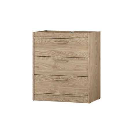 Silver Cross Geneva 5 Piece Nursery Furniture Set with Cot Bed, Under Drawer, Dresser, Wardrobe, Carmel Rocking Chair and TrueFit Eco Fibre Mattress