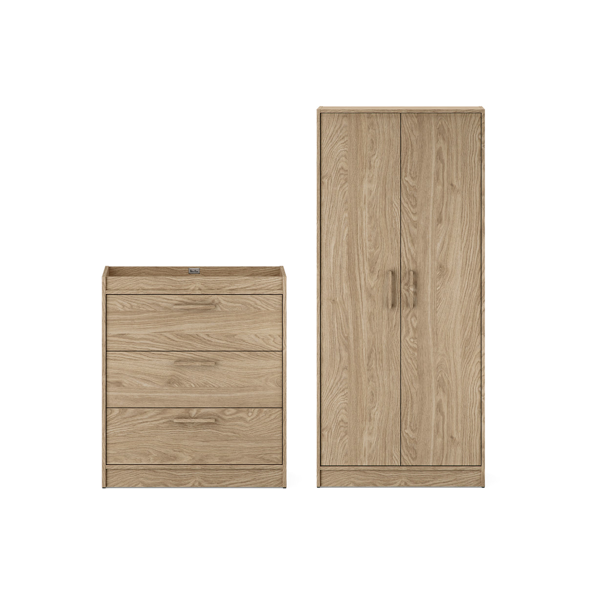 Silver Cross Geneva 2 Piece Nursery Furniture Set with Dresser and Wardrobe