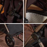 Silver Cross Reef 2 Special Edition Ultimate Travel System Bundle with Dream Car Seat and Motion 2 Car Seat - Ganache