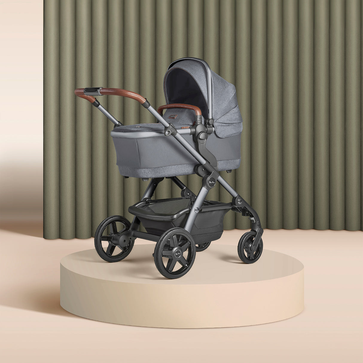 Silver Cross Wave 3 Single to Double Travel System with Dream Car Seat and Motion 2 360 Car Seat - Lunar