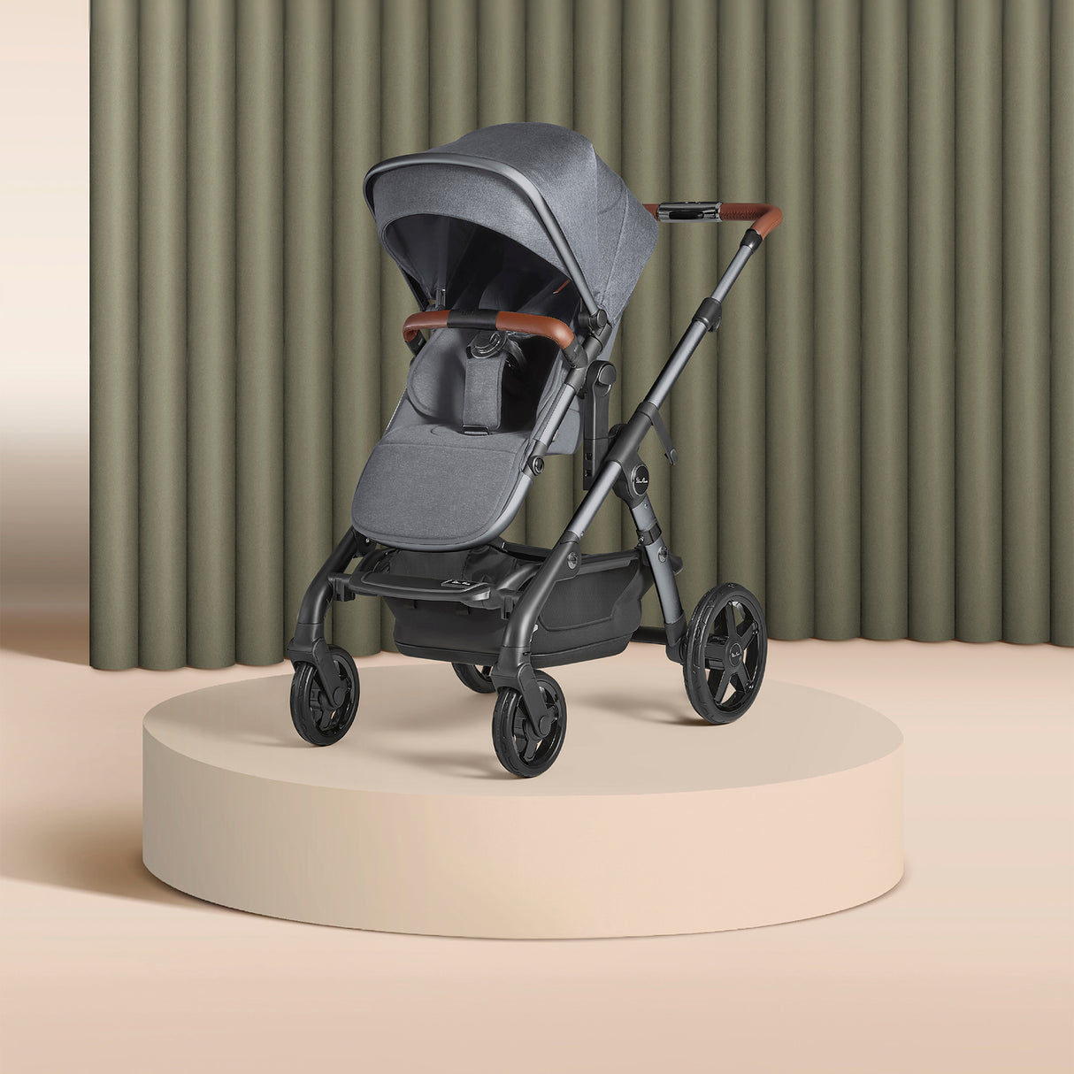 Silver Cross Wave 3 Single to Double Travel System with Dream Car Seat and Motion 2 360 Car Seat - Lunar