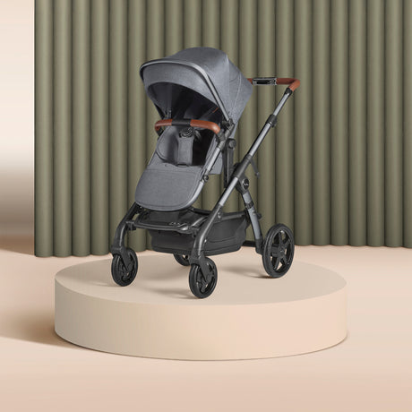 Silver Cross Wave 3 Single to Double Travel System with Dream Car Seat and Motion 2 360 Car Seat - Lunar