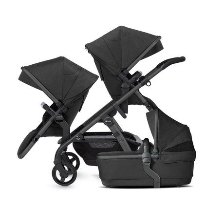Silver Cross Wave 3 Single to Double Travel System with Dream Car Seat and Motion 2 360 Car Seat - Onyx