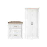 Silver Cross Valencia 2 Piece Nursery Furniture Set with Dresser and Wardrobe