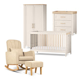 Silver Cross Seville 3 Piece Nursery Furniture Set & Carmel Nursing Chair