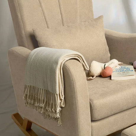 Silver Cross Carmel Nursery Rocking Chair & Foot Stool – Almond