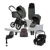 Silver Cross Cove Travel System with Maxi-Cosi Pebble 360 Pro2 & FamilyFix 360 Pro Base – Pewter