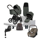 Silver Cross Cove Travel System with Maxi-Cosi Pebble 360 Pro2 & FamilyFix 360 Pro Base – Pewter