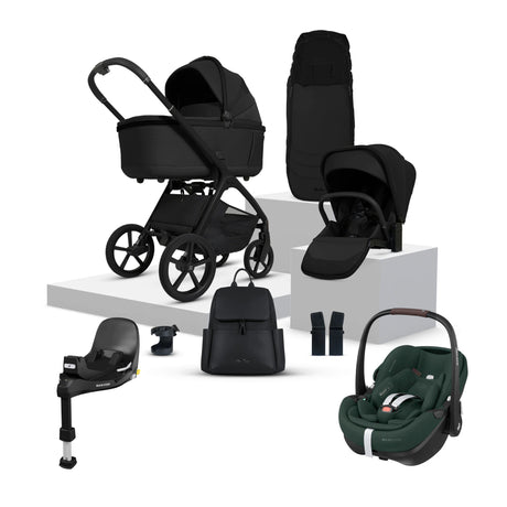 Silver Cross Cove Travel System with Maxi-Cosi Pebble 360 Pro2 & FamilyFix 360 Pro Base – Onyx