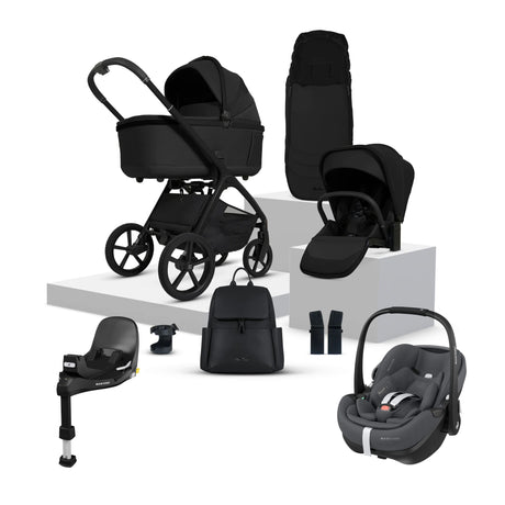 Silver Cross Cove Travel System with Maxi-Cosi Pebble 360 Pro2 & FamilyFix 360 Pro Base – Onyx