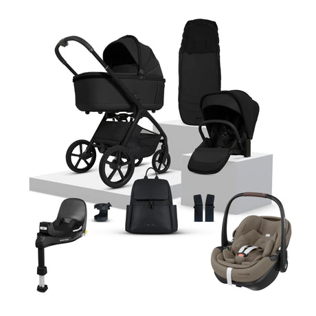 Silver Cross Cove Travel System with Maxi-Cosi Pebble 360 Pro2 & FamilyFix 360 Pro Base – Onyx