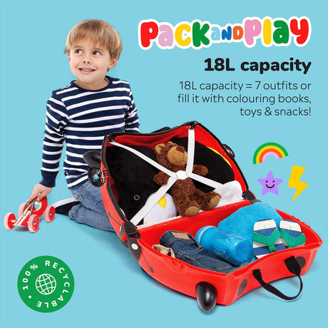 Trunki Ride-On Suitcase - Harley the Ladybird