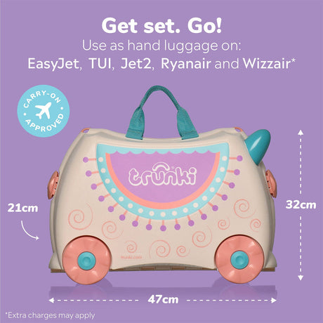Trunki Ride-On Suitcase - Lola the Llama