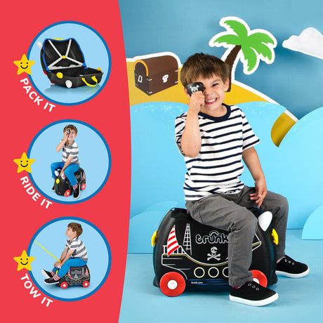 Trunki Ride-On Suitcase - Pedro the Pirate Ship
