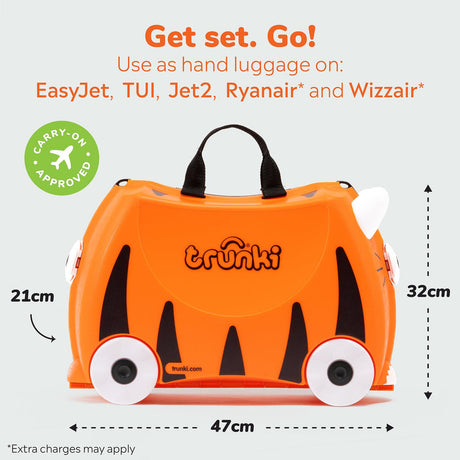 Trunki Ride-On Suitcase - Tipu the Tiger