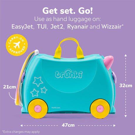 Trunki Ride-On Suitcase - Una the Unicorn