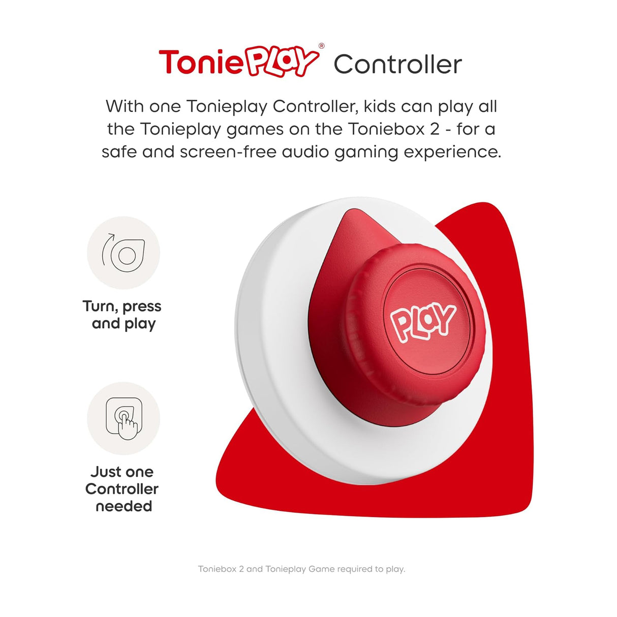 Tonies Toniebox 2 Play Set Including Paw Patrol Chase Tonie, Tonieplay Game & Tonieplay Controller - Sky Blue