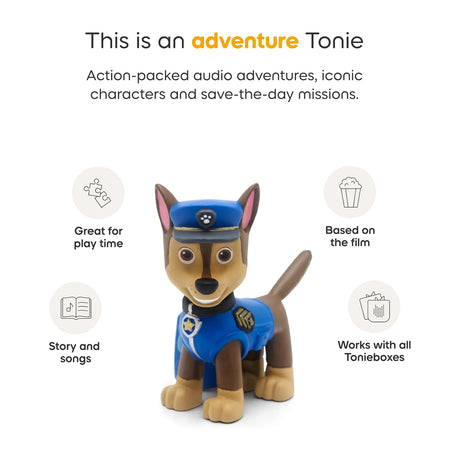 Tonies Toniebox 2 Play Set Including Paw Patrol Chase Tonie, Tonieplay Game & Tonieplay Controller - Sky Blue