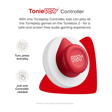 Tonies Toniebox 2 Play Set Including Paw Patrol Chase Tonie, Tonieplay Game & Tonieplay Controller - Sunset Red