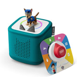 Tonies Toniebox 2 Play Set Including Paw Patrol Chase Tonie, Tonieplay Game & Tonieplay Controller - Tropical Teal