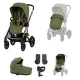 Cybex Talos S Lux Bundle with Carrycot & Accessories - Moss Green