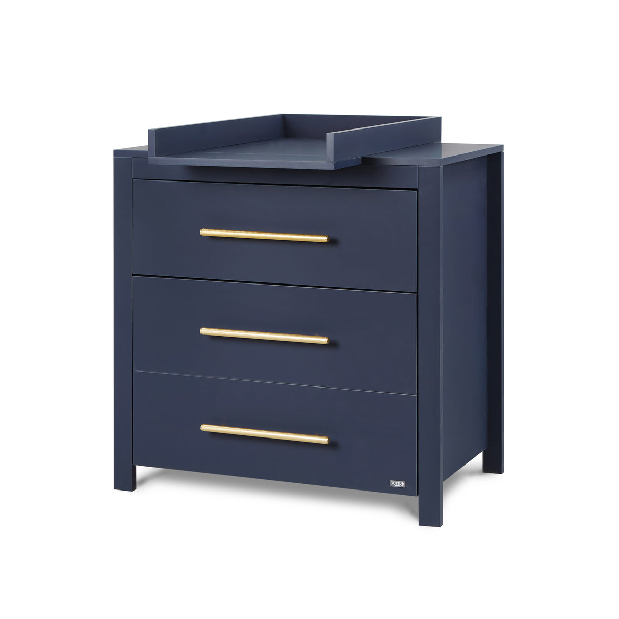 Tutti Bambini Tivoli 3 Piece Nursery Furniture Set with Cot Bed, Dresser and Wardrobe - Navy