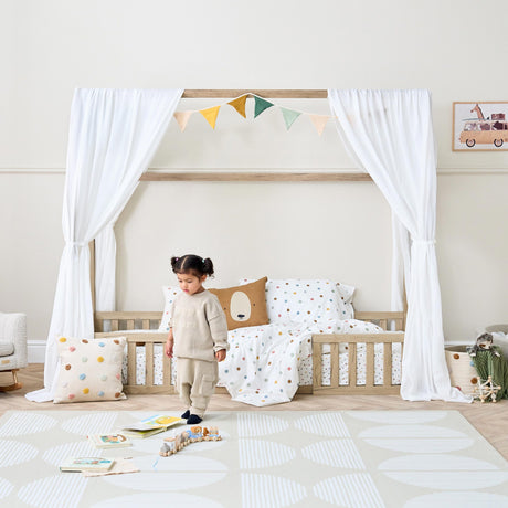 Tutti Bambini Casa Grande Montessori Toddler Floor Bed - Harvest Oak