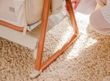 Tutti Bambini Cozee Air Bedside Crib - Scandinavian Walnut & Ecru