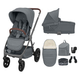 Maxi-Cosi Oxford+ 2026 Essential Bundle with Carrycot - Moon Graphite