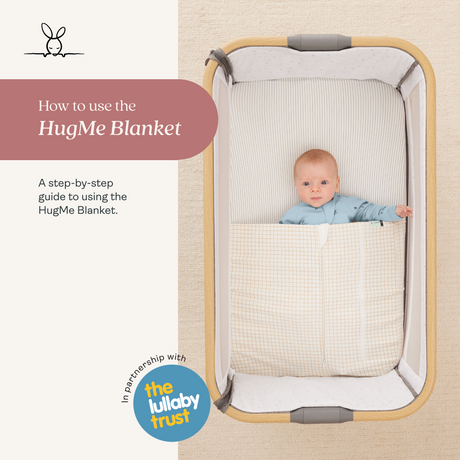 ergoPouch Organic Crib All Year/Winter HugMe Blanket | 1.0-2.5 Tog - Caramel Grid