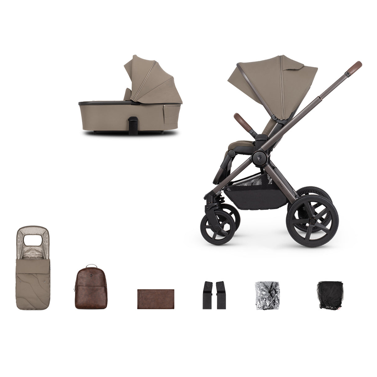 Venicci Upline 2 Special Edition Pushchair Bundle with accessories - Powder