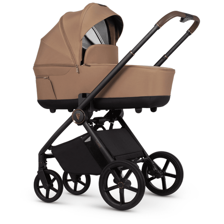 Venicci Claro Travel System Bundle with Accessories, Cybex Cloud T & ISOFIX Base - Caramel