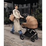 Venicci Claro Travel System Bundle with Accessories, Cybex Cloud T & ISOFIX Base - Caramel