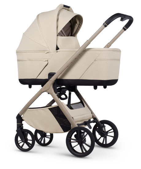 Venicci Tila Ultimate Travel System with Accessories and Tiago Car Seat & ISOFIX Base - Sabbia