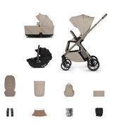 Venicci Tila Travel System with Accessories and Tiago Car Seat - Latte