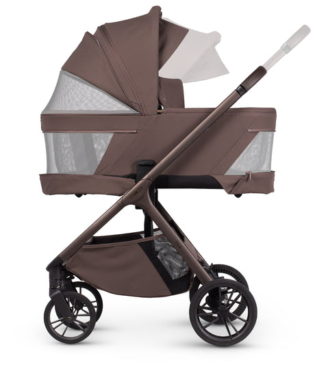 Venicci Tila Travel System with Accessories and Tiago Car Seat & ISOFIX Base - Noce