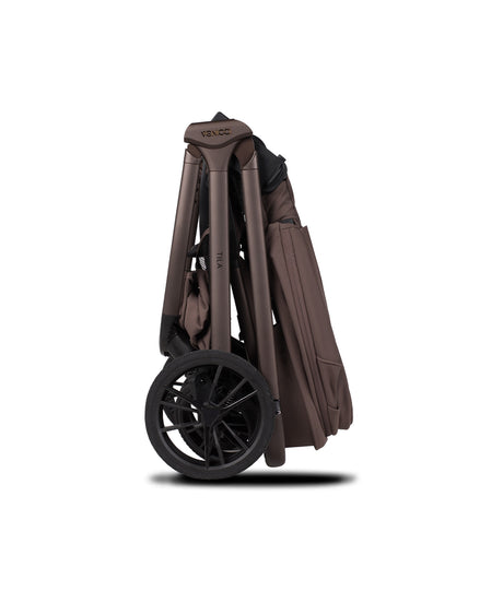 Venicci Tila Travel System with Accessories and Tiago Car Seat & ISOFIX Base - Noce
