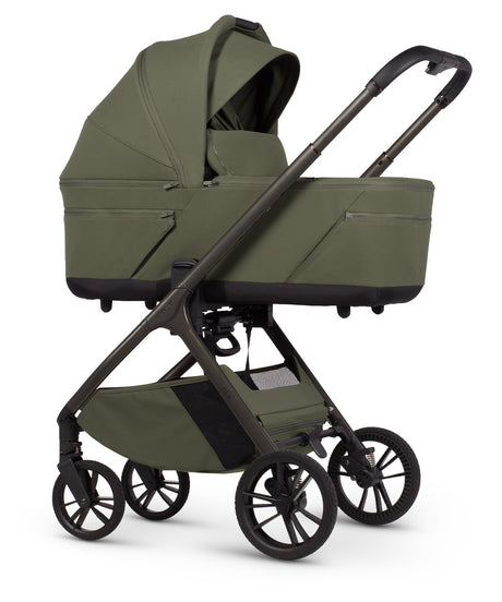 Venicci Tila Ultimate Travel System with Accessories and Tiago Car Seat & ISOFIX Base - Olive
