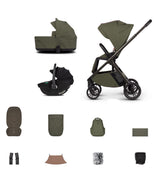 Venicci Tila Travel System with Accessories and Tiago Car Seat - Olive