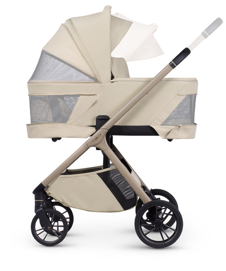 Venicci Tila Ultimate Travel System with Accessories and Tiago Car Seat & ISOFIX Base - Sabbia