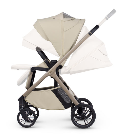 Venicci Tila Ultimate Travel System with Accessories and Tiago Car Seat & ISOFIX Base - Sabbia