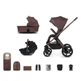 Venicci Upline 2 Special Edition Travel System with Accessories and Tiago Car Seat - Burgundy