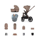 Venicci Upline 3 Pushchair Bundle with Accessories - Sand