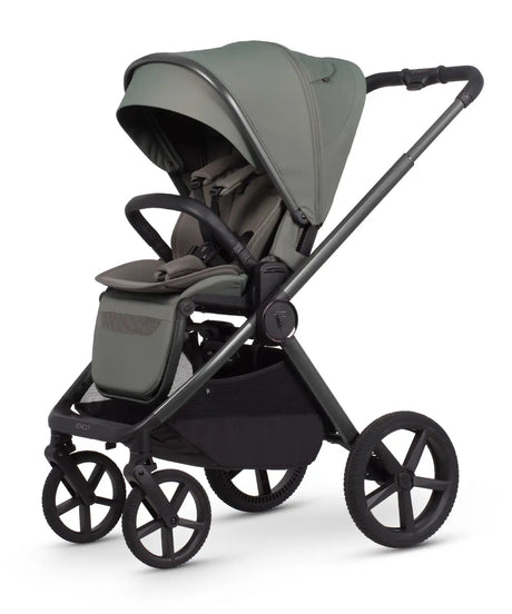 Venicci Upline 3 Travel System with Maxi Cosi Pebble Slide Pro Car Seat & Isofix Base - Aloe