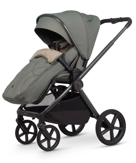 Venicci Upline 3 Travel System with Cybex Cloud T Sepia Black Car Seat & Base T ISOFIX Base - Aloe