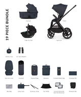 Hunter x Venicci Special Edition Upline 3 Travel System - Comfort Bundle 3 in 1 | Navy
