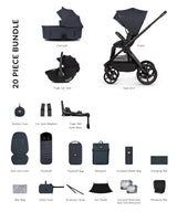 Hunter x Venicci Special Edition Upline 3 Travel System - Luxury Bundle 4 in 1 | Navy
