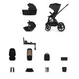 Venicci Upline 3 Travel System with Tiago Car Seat and ISOFIX Base - Onyx