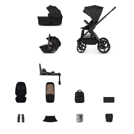 Venicci Upline 3 Travel System with Tiago Car Seat and ISOFIX Base - Onyx